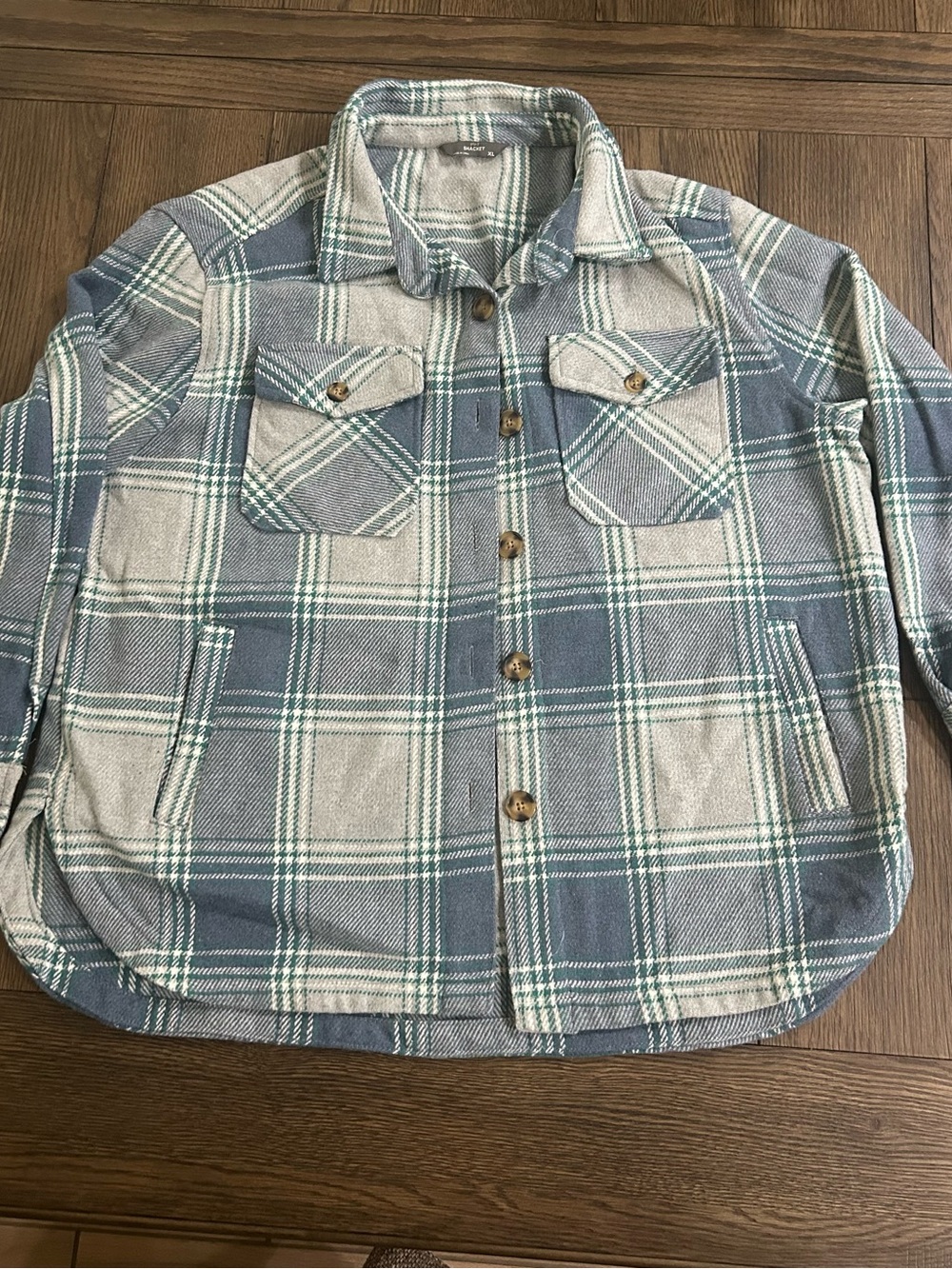 Members Mark Plaid Button-Up Shacket